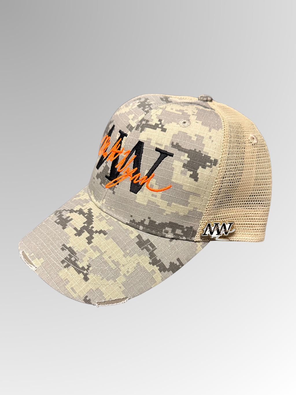Digital Camo Logo Hat + MW Pin Bundle