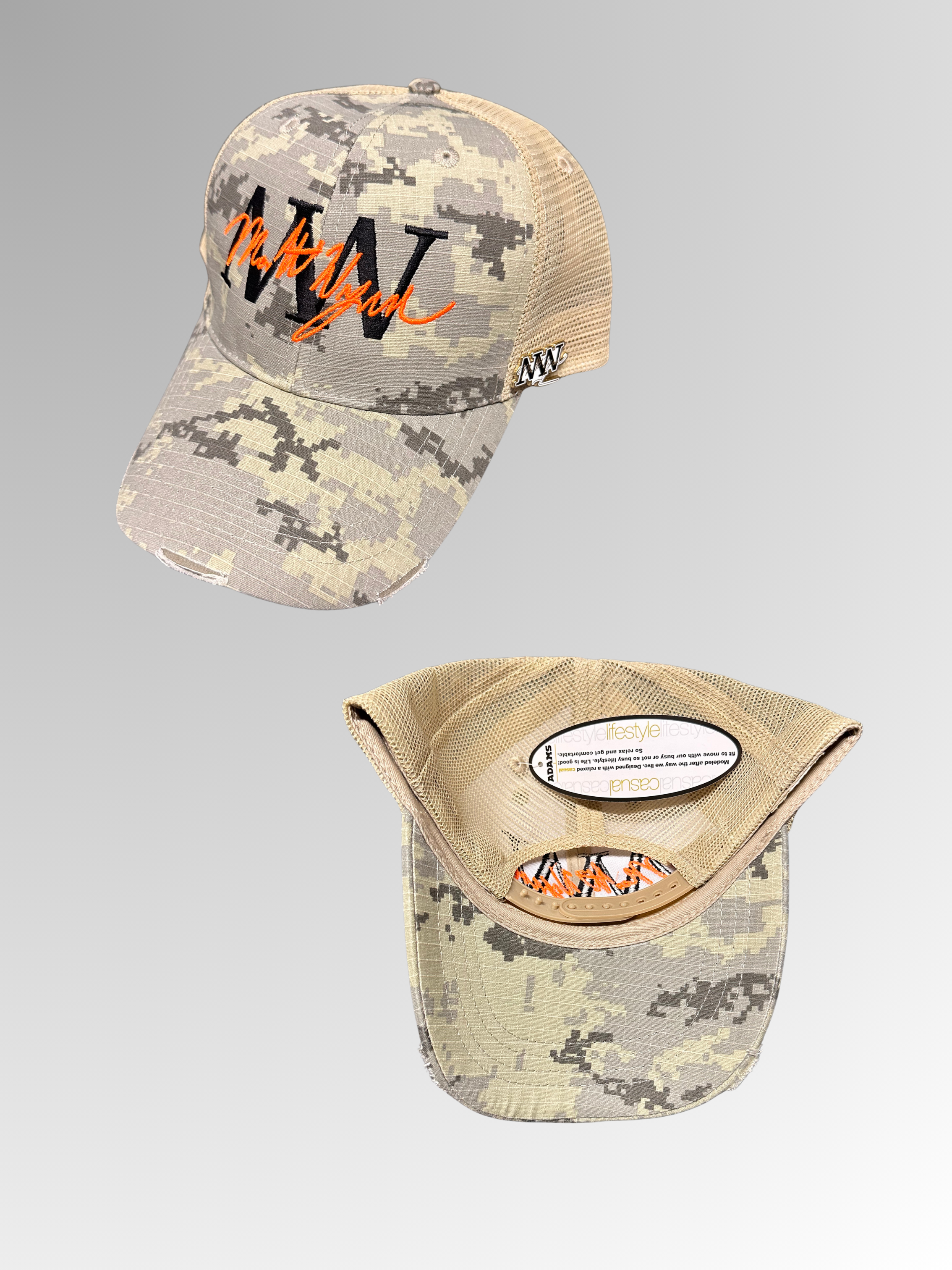Digital Camo Logo Hat + MW Pin Bundle