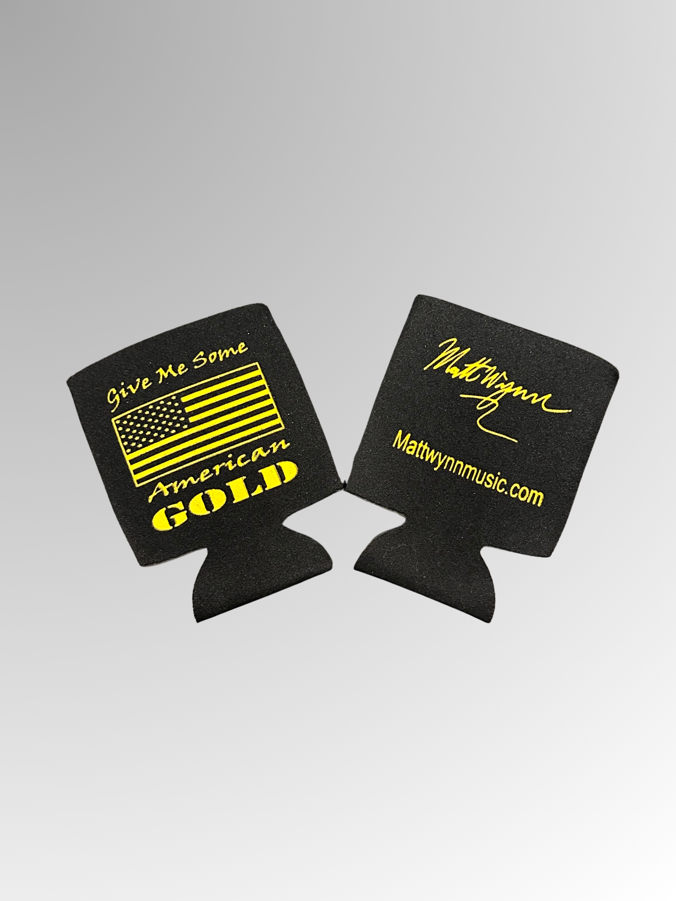 'American Gold' Black Koozie